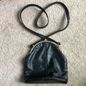 Vintage Toni black faux leather crossbody bag